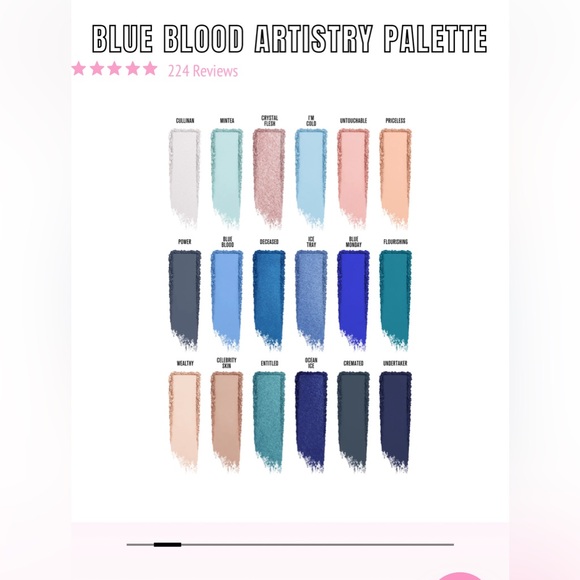 Jeffree Star ⭐️ Blue Blood 🩸 18 shades EyeShadow Trunk Color Pallet BNIB - Picture 2 of 5